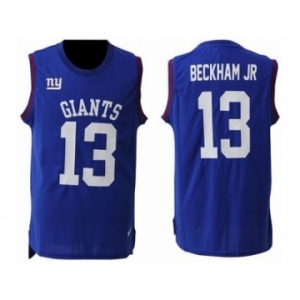 Nike New York Giants #13 Odell Beckham Jr Royal Blue Team Color Men Stitched NFL Limited Tank Top Jersey