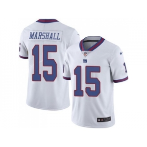 Nike New York Giants #15 Brandon Marshall White Men's Stitched NFL Limited Rush Jersey