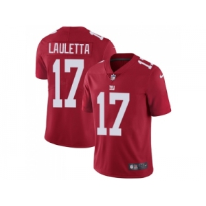 Nike New York Giants #17 Kyle Lauletta Red Alternate Men Stitched NFL Vapor Untouchable Limited Jersey