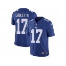 Nike New York Giants #17 Kyle Lauletta Royal Blue Team Color Men Stitched NFL Vapor Untouchable Limited Jersey