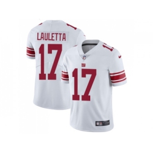 Nike New York Giants #17 Kyle Lauletta White Men Stitched NFL Vapor Untouchable Limited Jersey
