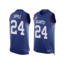 Nike New York Giants #24 Eli Apple Royal Blue Team Color Men's Stitched NFL Limited Tank Top Jersey