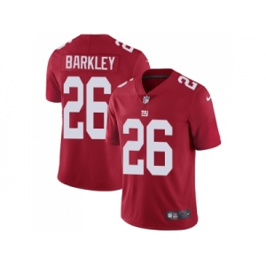 Nike New York Giants #26 Saquon Barkley Red Alternate Men Stitched NFL Vapor Untouchable Limited Jersey