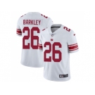 Nike New York Giants #26 Saquon Barkley White Men Stitched NFL Vapor Untouchable Limited Jersey