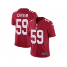 Nike New York Giants #59 Lorenzo Carter Red Alternate Men Stitched NFL Vapor Untouchable Limited Jersey