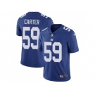 Nike New York Giants #59 Lorenzo Carter Royal Blue Team Color Men Stitched NFL Vapor Untouchable Limited Jersey