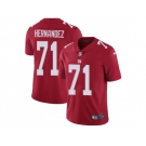 Nike New York Giants #71 Will Hernandez Red Alternate Men Stitched NFL Vapor Untouchable Limited Jersey