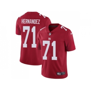 Nike New York Giants #71 Will Hernandez Red Alternate Men Stitched NFL Vapor Untouchable Limited Jersey