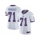 Nike New York Giants #71 Will Hernandez White Men Stitched NFL Limited Rush Jersey