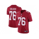 Nike New York Giants #76 Nate Solder Red Alternate Men Stitched NFL Vapor Untouchable Limited Jersey