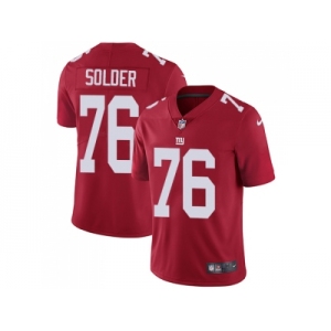 Nike New York Giants #76 Nate Solder Red Alternate Men Stitched NFL Vapor Untouchable Limited Jersey