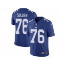 Nike New York Giants #76 Nate Solder Royal Blue Team Color Men Stitched NFL Vapor Untouchable Limited Jersey