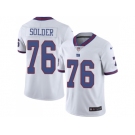 Nike New York Giants #76 Nate Solder White Men Stitched NFL Limited Rush Jersey