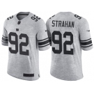 Nike New York Giants #92 Michael Strahan 2016 Gridiron Gray II Men's NFL Limited Jersey