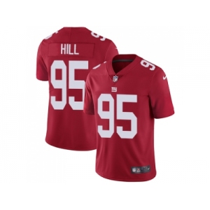 Nike New York Giants #95 B.J. Hill Red Alternate Men Stitched NFL Vapor Untouchable Limited Jersey