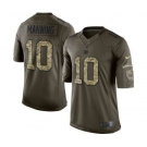 nike nfl jerseys new york giants #10 eli manning army green[nike Limited Salute To Service]