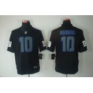 nike nfl jerseys new york giants #10 manning black[nike limited]