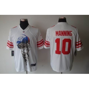 nike nfl jerseys new york giants #10 manning white[helmet tri-blend limited]
