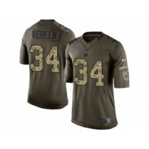 nike nfl jerseys new york giants #34 vereen army green[nike Limited Salute To Service][vereen]