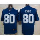 nike nfl jerseys new york giants #80 cruz blue[nike limited]