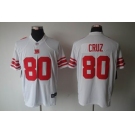 nike nfl jerseys new york giants #80 cruz white[nike limited]