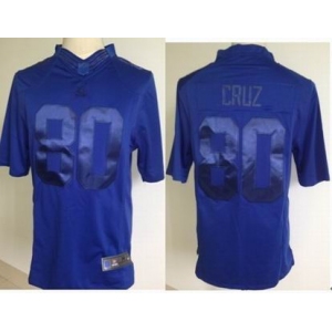 nike nfl jerseys new york giants #80 victor cruz blue[drenched limited]