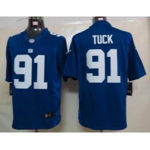 nike nfl jerseys new york giants #91 tuck blue[nike limited]