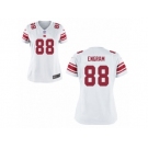 Women New York Giants #88 Evan Engram Nike White 2017 Draft Pick Jersey