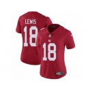 Women Nike New York Giants #18 Roger Lewis Red Alternate Vapor Untouchable Limited Player NFL Jersey