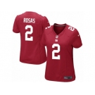 Women Nike New York Giants #2 Aldrick Rosas Game Red Alternate NFL Jersey