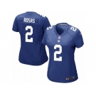 Women Nike New York Giants #2 Aldrick Rosas Game Royal Blue Team Color NFL Jersey