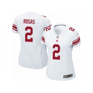 Women Nike New York Giants #2 Aldrick Rosas Game White NFL Jersey