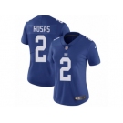 Women Nike New York Giants #2 Aldrick Rosas Royal Blue Team Color Vapor Untouchable Limited Player NFL Jersey