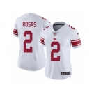 Women Nike New York Giants #2 Aldrick Rosas White Vapor Untouchable Limited Player NFL Jersey