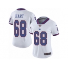 Women Nike New York Giants #68 Bobby Hart Limited White Rush Vapor Untouchable NFL Jersey