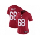 Women Nike New York Giants #68 Bobby Hart Red Alternate Vapor Untouchable Elite Player NFL Jersey