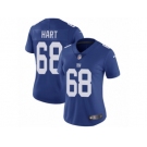 Women Nike New York Giants #68 Bobby Hart Royal Blue Team Color Vapor Untouchable Limited Player NFL Jersey