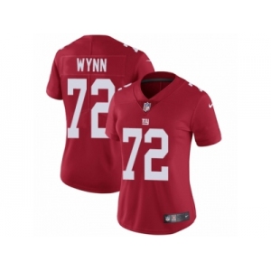 Women Nike New York Giants #72 Kerry Wynn Red Alternate Vapor Untouchable Limited Player NFL Jersey