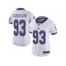 Women Nike New York Giants #93 B.J. Goodson Limited White Rush Vapor Untouchable NFL Jersey