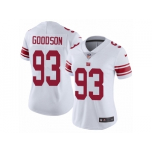 Women Nike New York Giants #93 B.J. Goodson White Vapor Untouchable Limited Player NFL Jersey