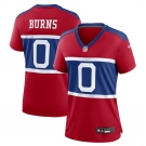 Women's New York Giants #0 Brian Burns Century Red Alternate Vapor Limited Football Stitched Jersey