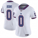 Women's New York Giants #0 Brian Burns White Stitched Jersey