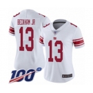 Women's New York Giants #13 Odell Beckham Jr White Vapor Untouchable Limited Player 100th Season Football Jersey