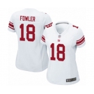 Women's New York Giants #18 Bennie Fowler Game White Football Jersey