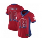 Women's New York Giants #18 Bennie Fowler Limited Red Rush Drift Fashion Football Jersey