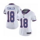 Women's New York Giants #18 Bennie Fowler Limited White Rush Vapor Untouchable Football Jersey