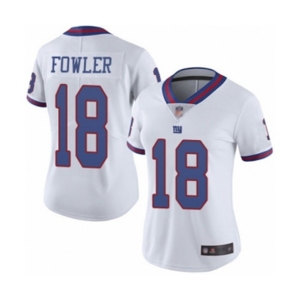 Women's New York Giants #18 Bennie Fowler Limited White Rush Vapor Untouchable Football Jersey