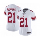 Women's New York Giants #21 Jabrill Peppers White Vapor Untouchable Limited Player Football Jersey