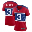 Women's New York Giants #3 Deonte Banks Century Red Alternate Vapor Limited Football Stitched Jersey