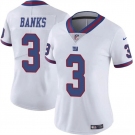 Women's New York Giants #3 Deonte Banks White Vapor Stitched Jersey